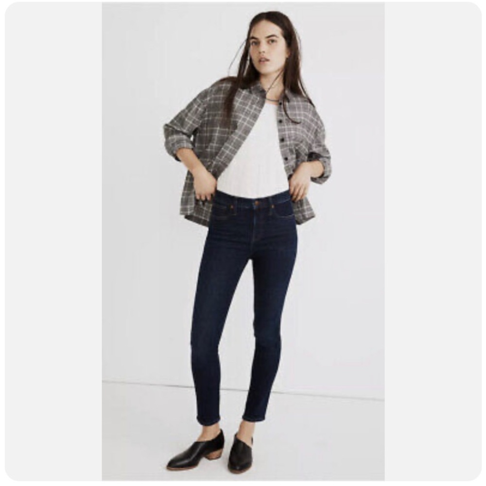 Madewell 9 inch mid rise skinny jeans size 28
